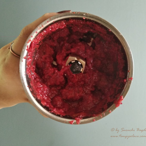 Lal phool ki chutney (Roselle flower chutney)