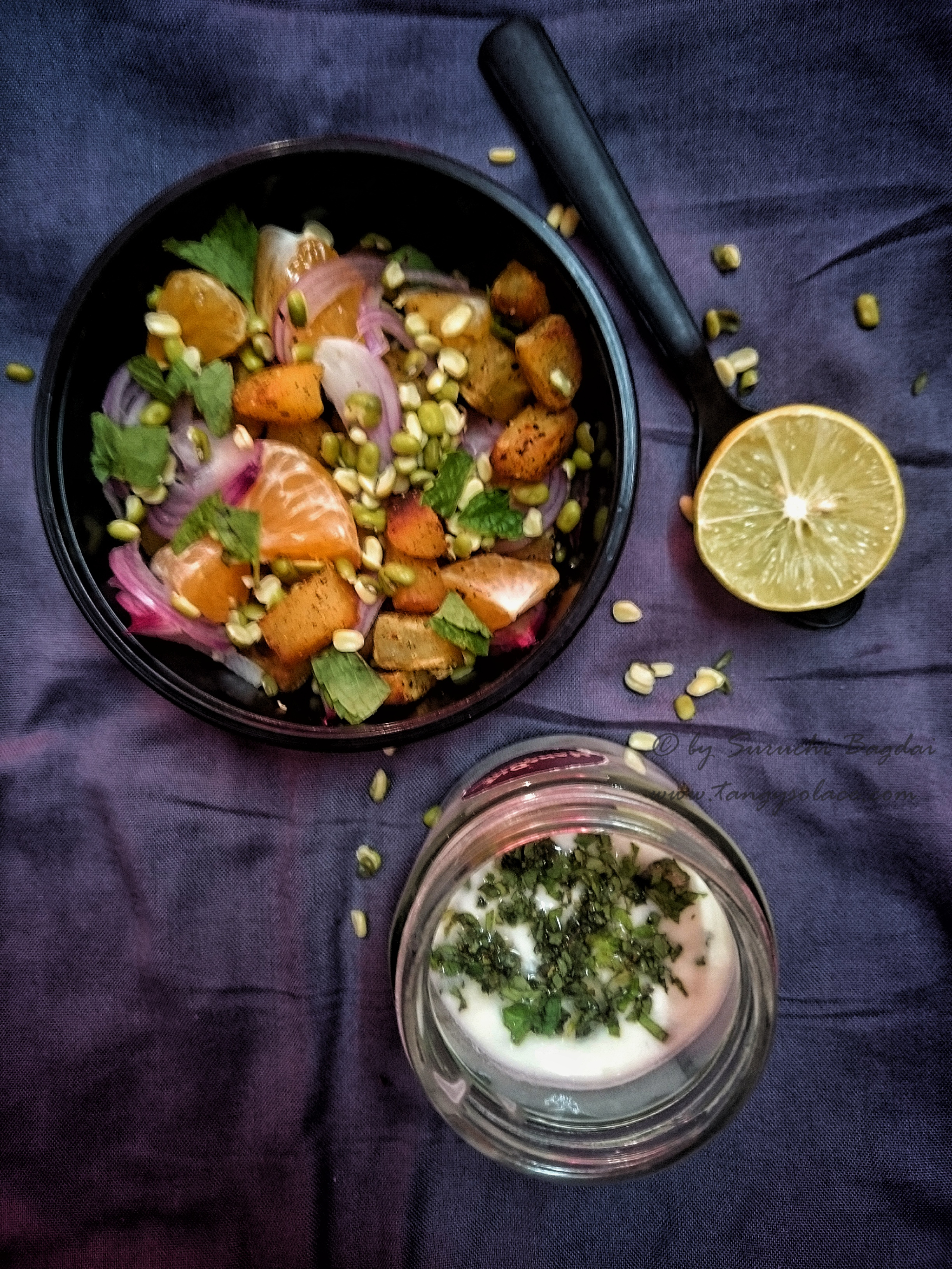 Rataadu nu salaad (Sweet potato salad )