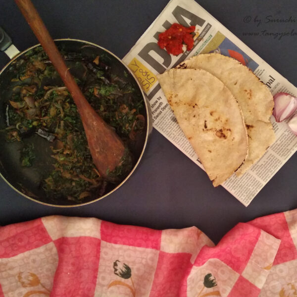 Chaulai paan nu shaak (Amaranth leaves stir fry)