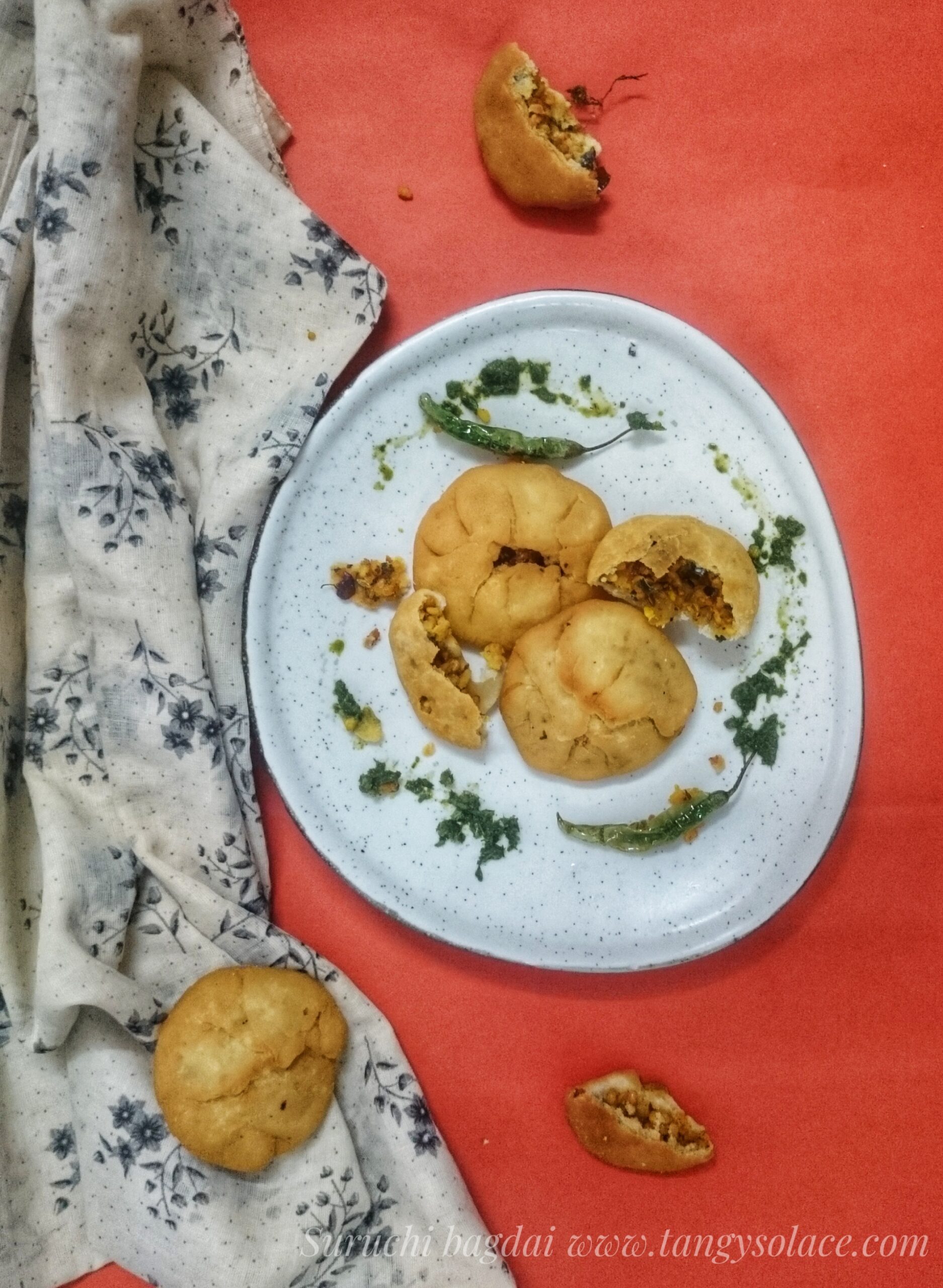 Moongdal kachori (Fried moongdal pastry)