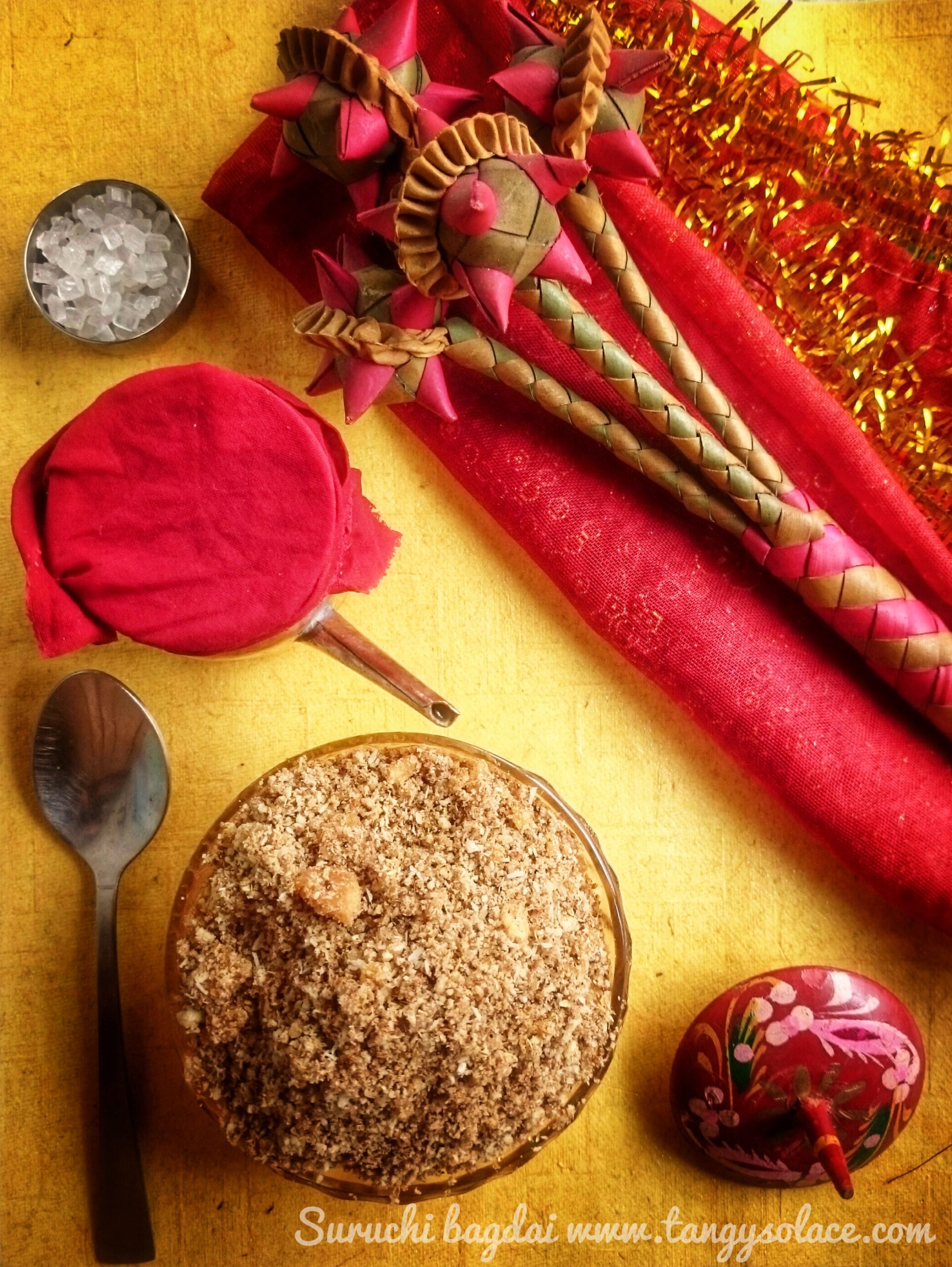 Dhaniya panjeeri ( Coriander nutritional mix-Janmashtami dessert)