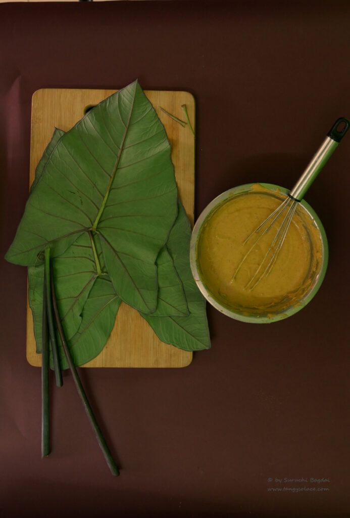 patra batter after it is ready