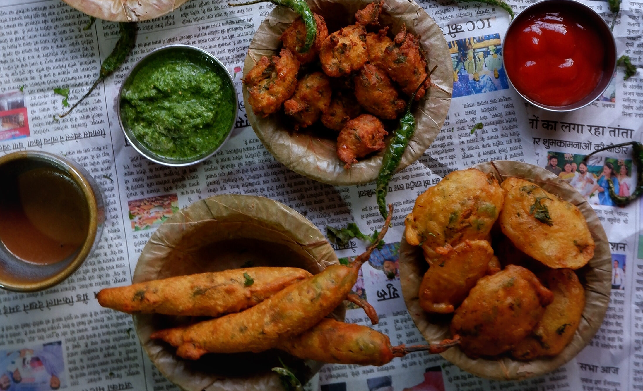 Gujrati Bhajiyas (Fritters for the rainy season)